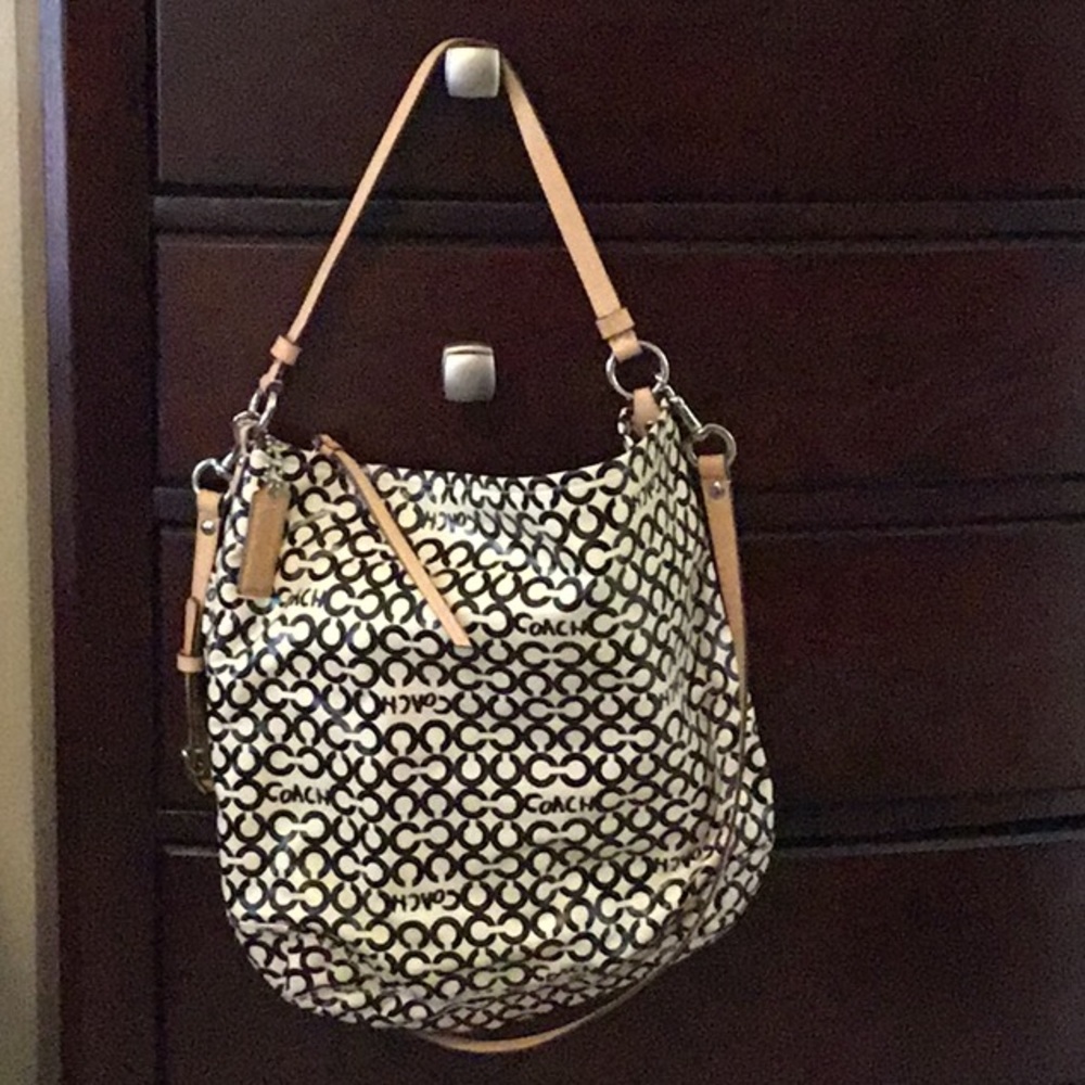 Coach Coated Canvas Hobo w/ Wristlet